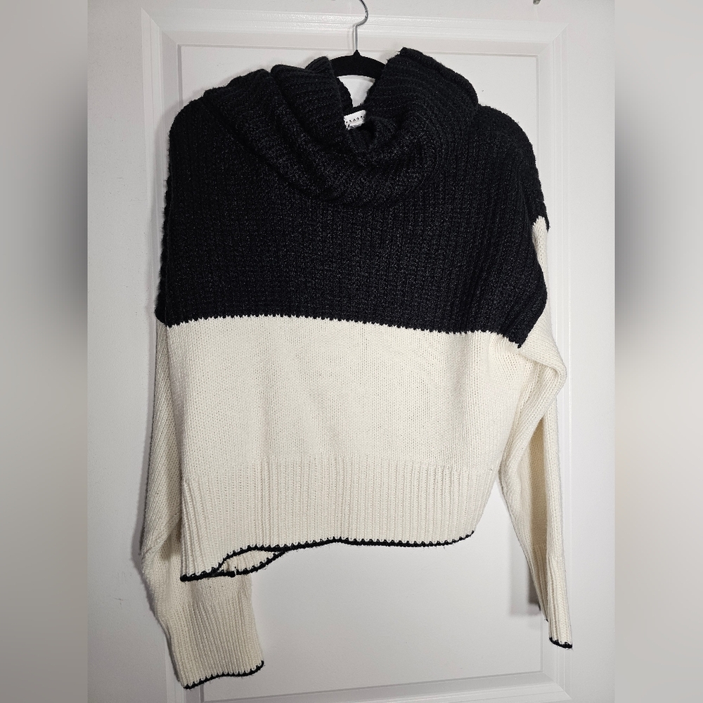 Topshop Colorblock Cowl Neck Sweater - Picture 3 of 3